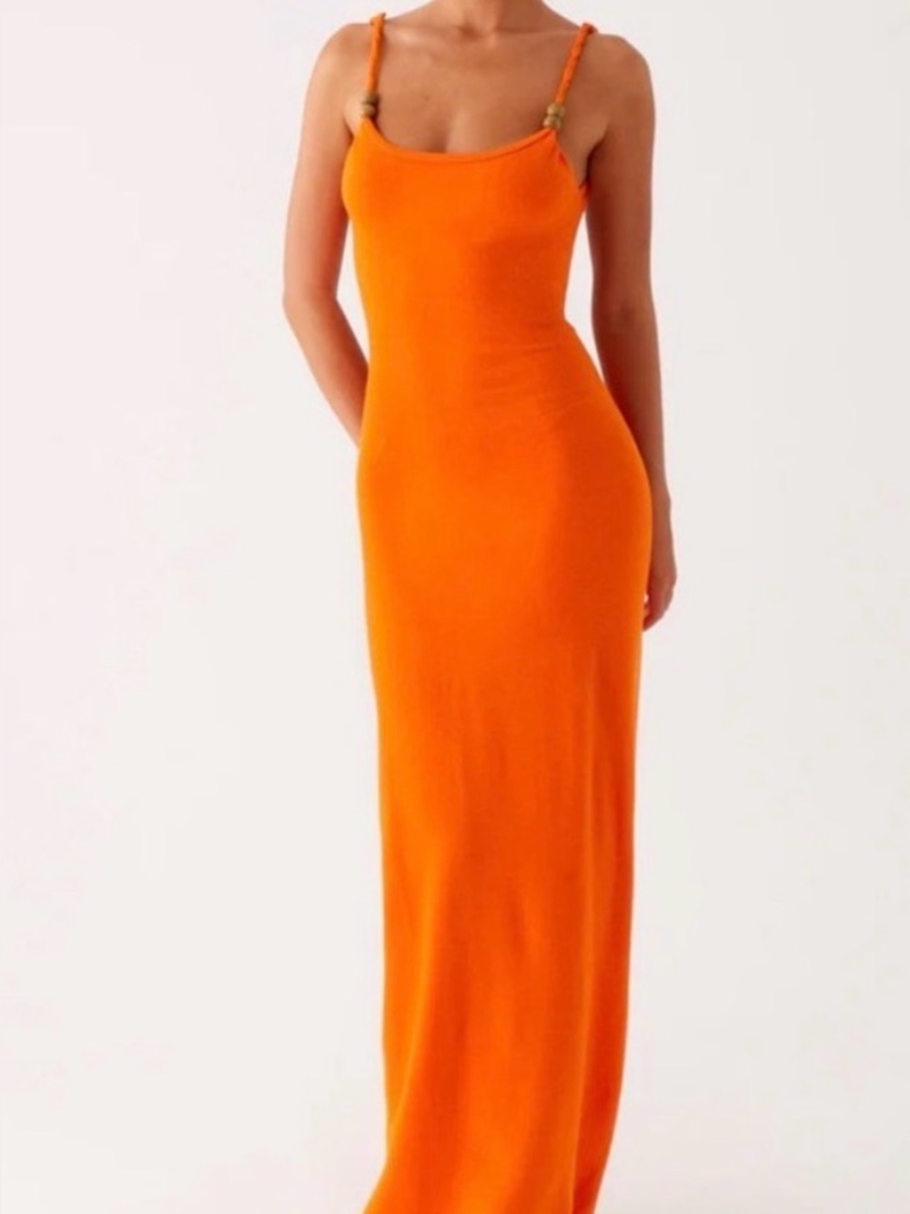 Peppermayo Elaina Knit Maxi Dress - Orange